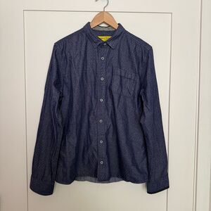 Descendent Of Thieves Shirt Mens Sz XL Navy Blue Long Sleeve Limited Edition